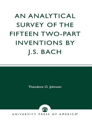 cover image of An Analytical Survey of the Fifteen Two-Part Inventions by J.S. Bach